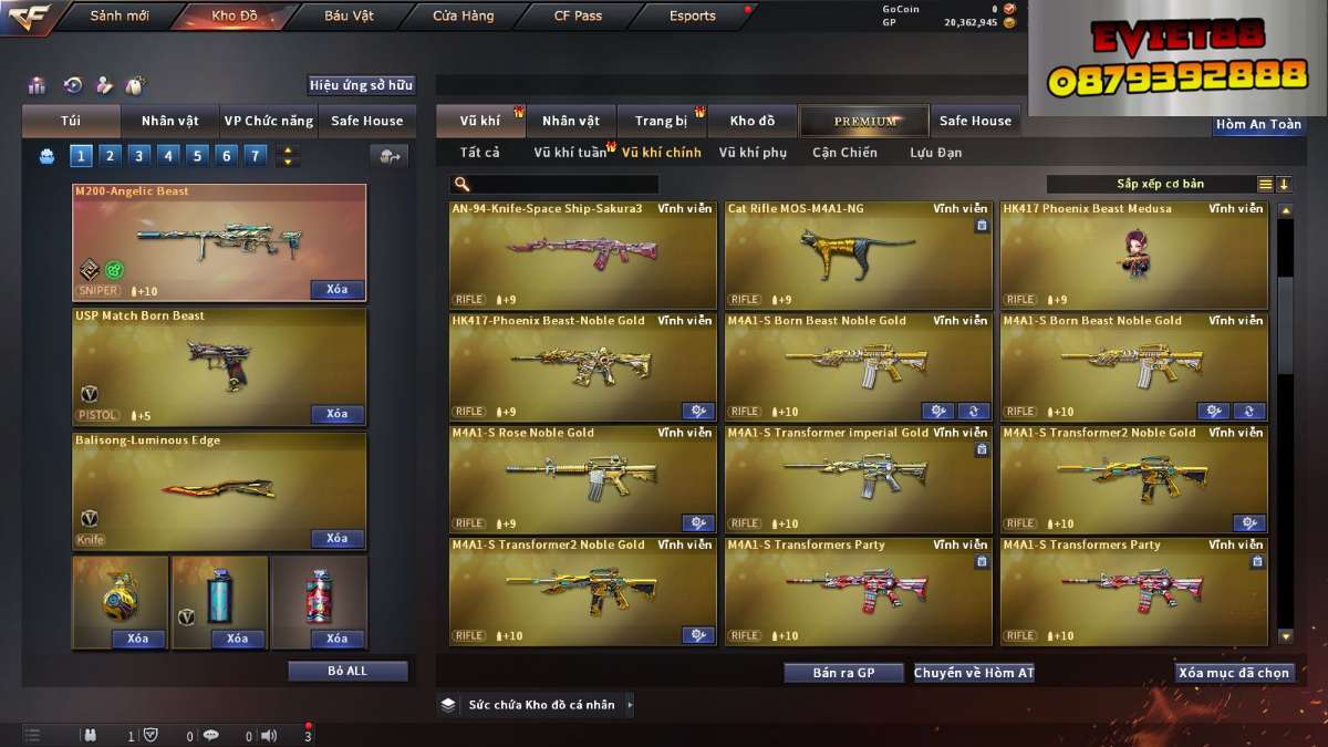 shop acc cf uy tin gia re